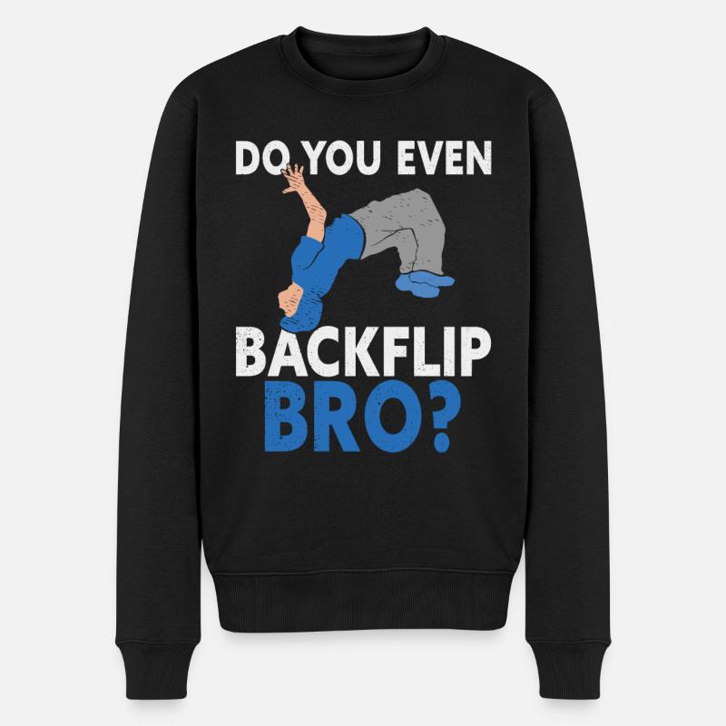 Freerunning Parkour Stuntman Extremsportler Sport - Männer Premium Bio Pullover - Schwarz