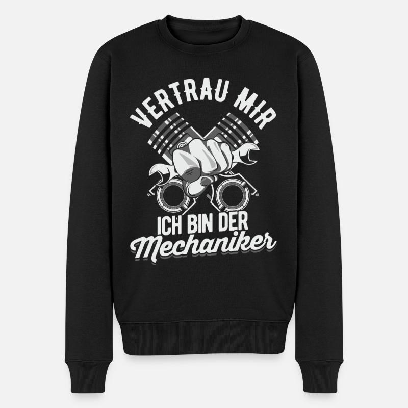 Mechaniker - Männer Premium Bio Pullover - Schwarz