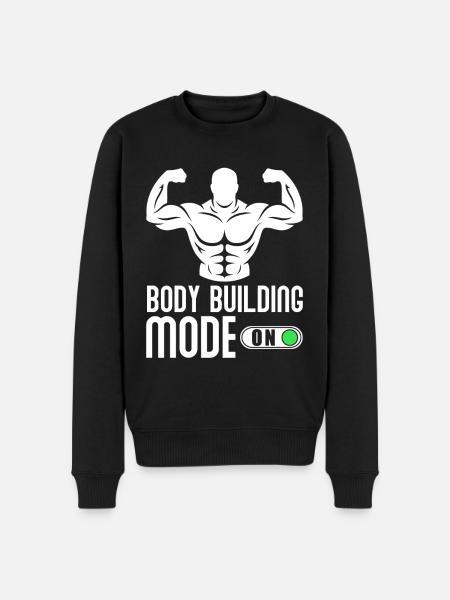 Bodybuilder Body building - Men's Premium Organic Jumper - black