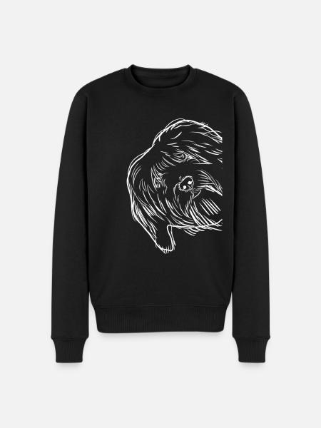 Curious Tibetan Terrier Dog - Men's Premium Organic Jumper - black