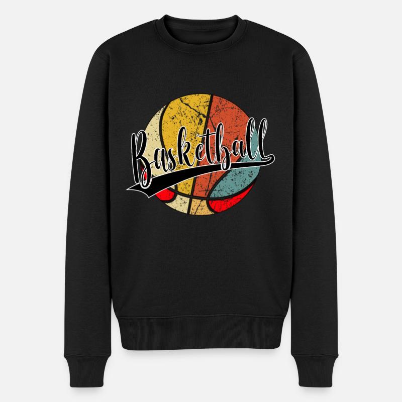 Basket joueur basketteur basketteur - Pull Premium bio Homme - noir