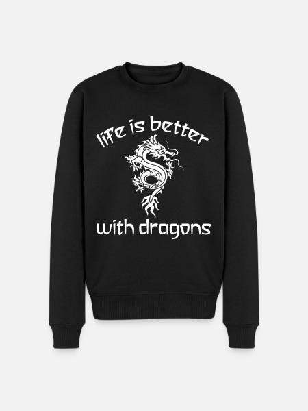 Dragon Dragon shirt - Men's Premium Organic Jumper - black