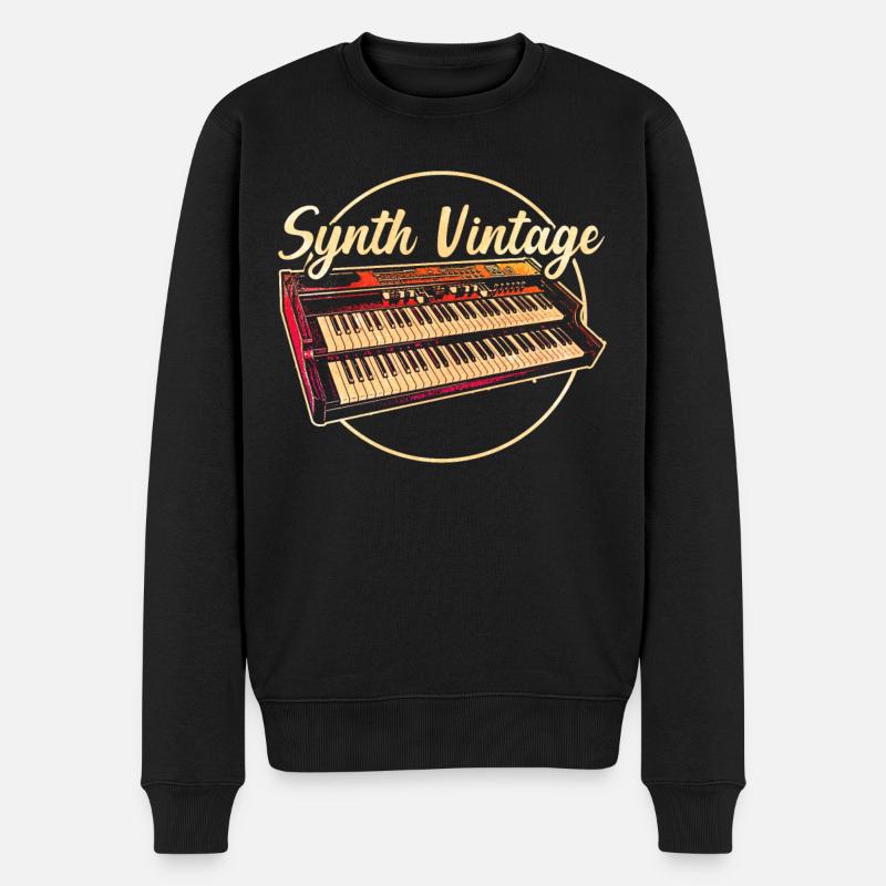 Synthétiseurs numériques - Pull Premium bio Homme - noir