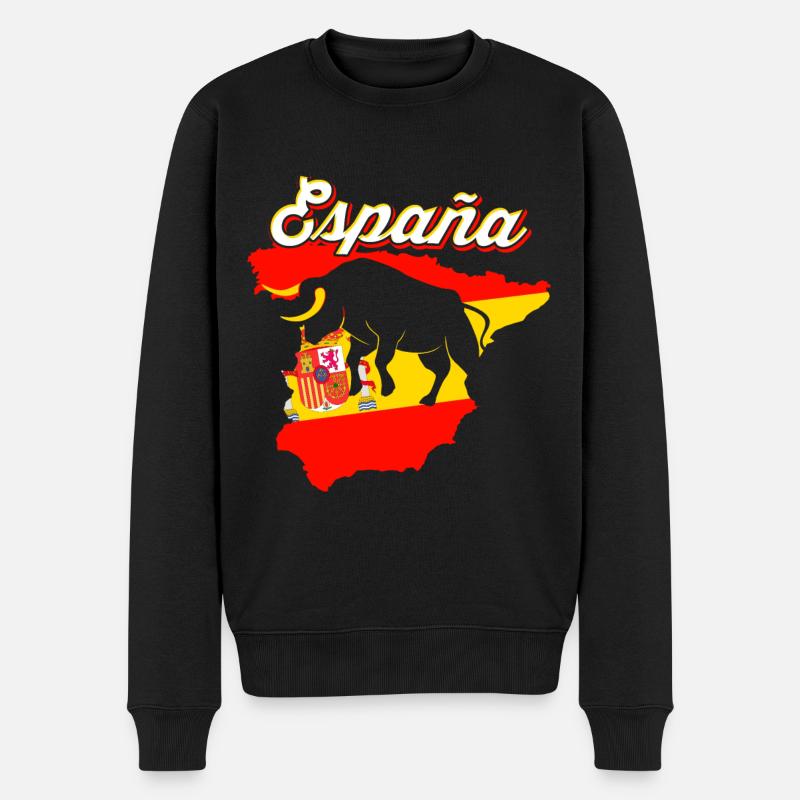 Espagne Catalogne Baleares Andalousie España - Pull Premium bio Homme - noir