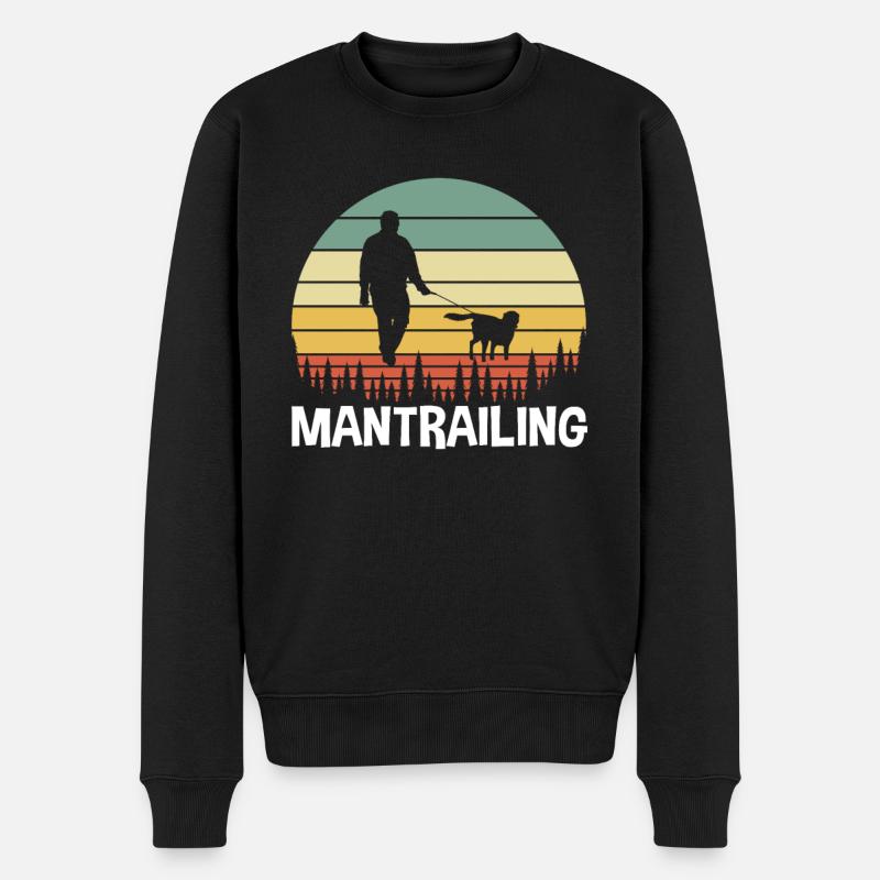 Mantrailing Mantrailer - Pull Premium bio Homme - noir