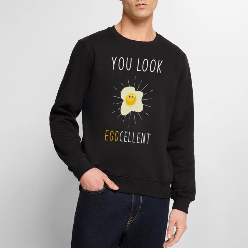 Egg Eggs Pun Mirror Egg Men's Premium Organic Jumper
