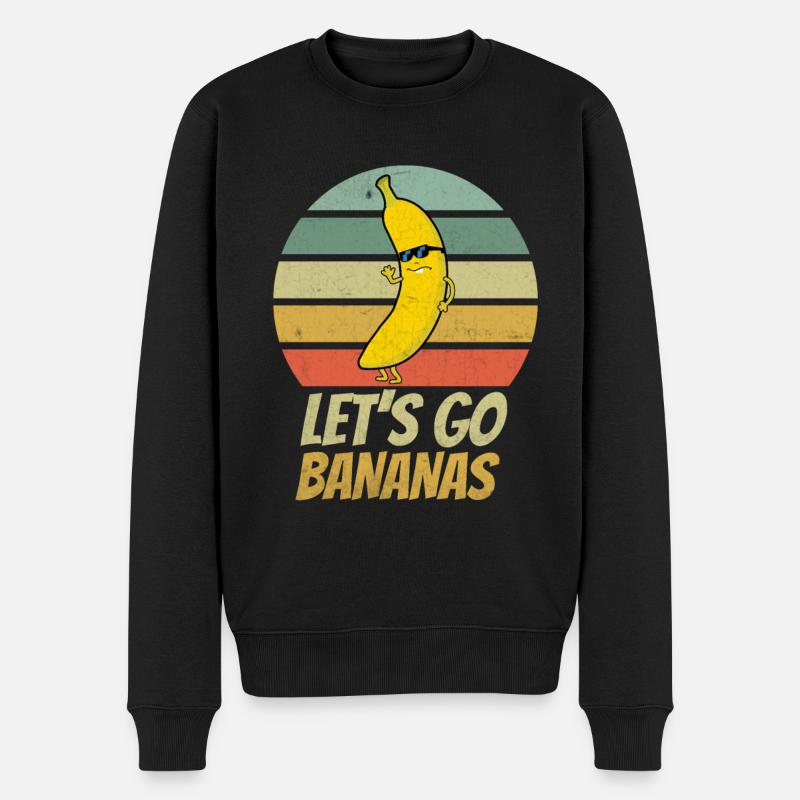 Bananes Enfants Drôle - Pull Premium bio Homme - noir