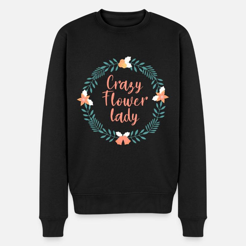 Fleuriste Fleur Crazy Lady - Pull Premium bio Homme - noir