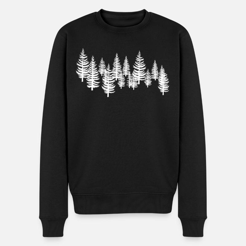 White Tree Trees - Men's Premium Organic Jumper - black