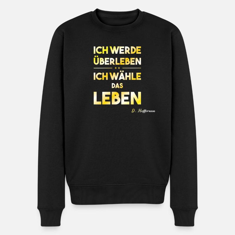 Ich Wähle Das Leben - KoQ lustiges Insidergeschenk - Männer Premium Bio Pullover - Schwarz