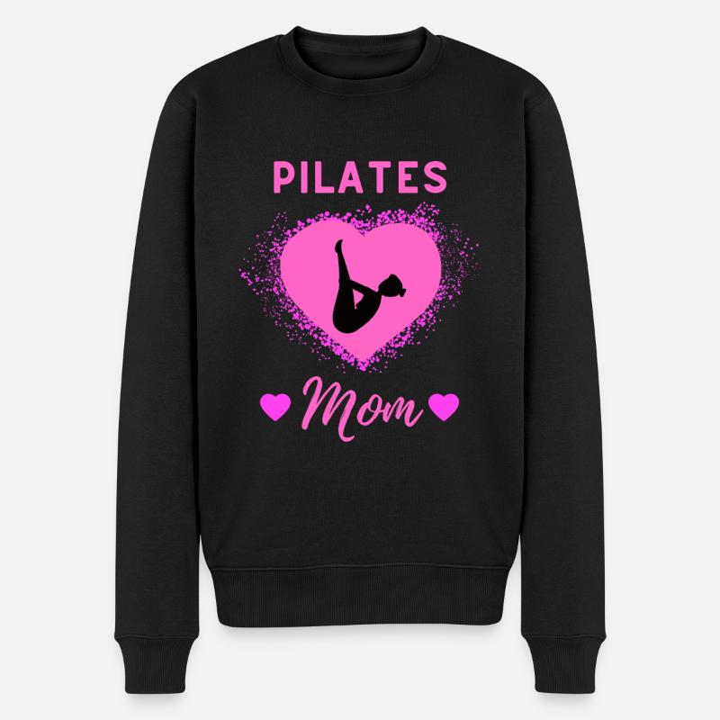 Maman pilates, Pilates Maman Amour - Pull Premium bio Homme - noir