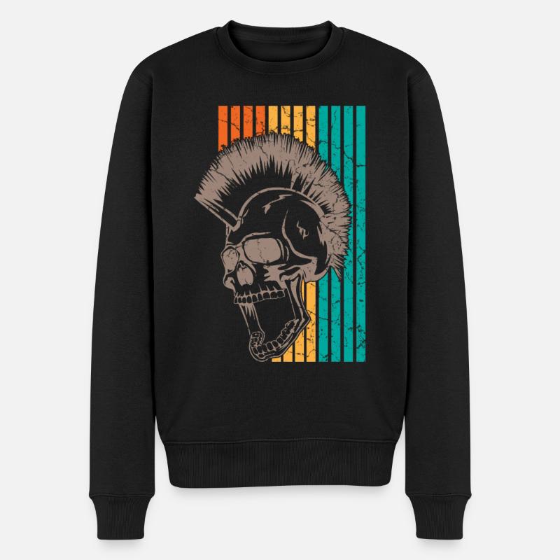 Punk Punks - Pull Premium bio Homme - noir