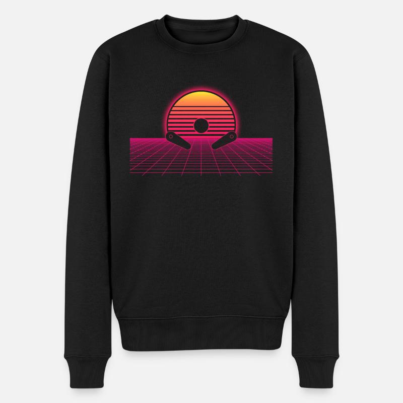 Pinball Flipper - Männer Premium Bio Pullover - Schwarz