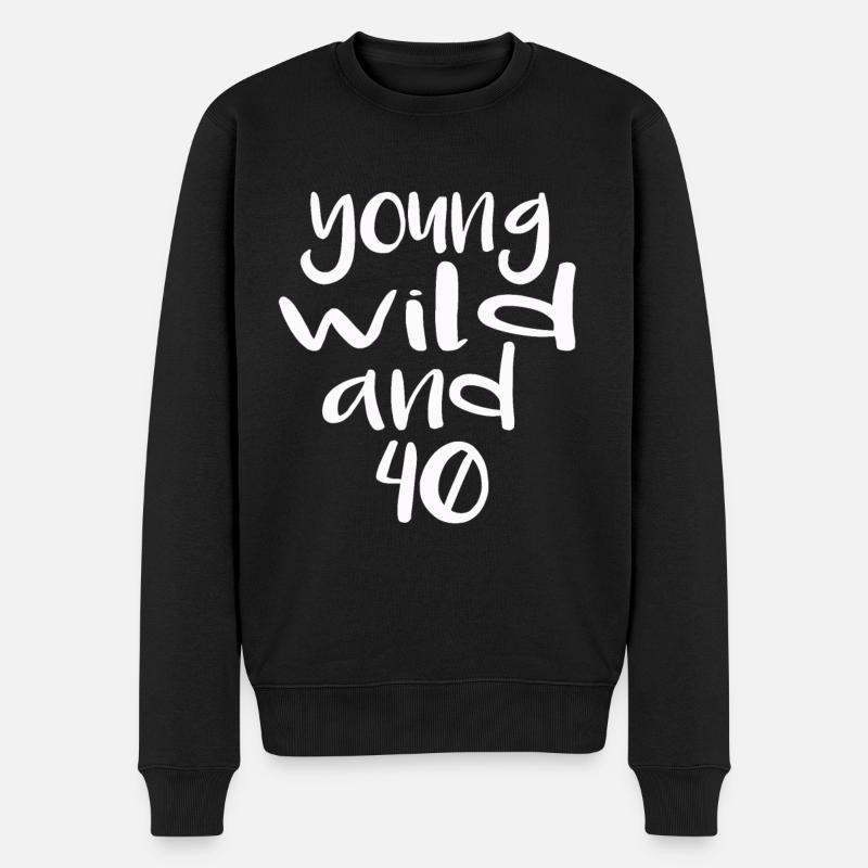 sauvage et 40 - Pull Premium bio Homme - noir
