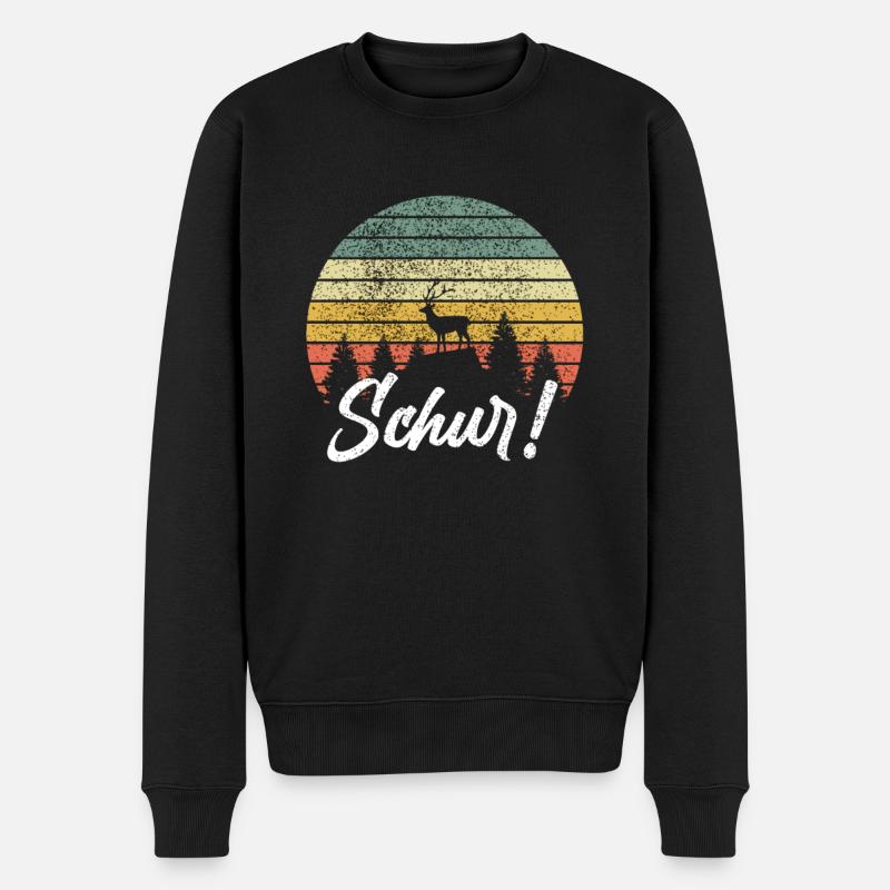 SCHUR - Siegerländer Wittgensteiner Platt Siegen - Männer Premium Bio Pullover - Schwarz