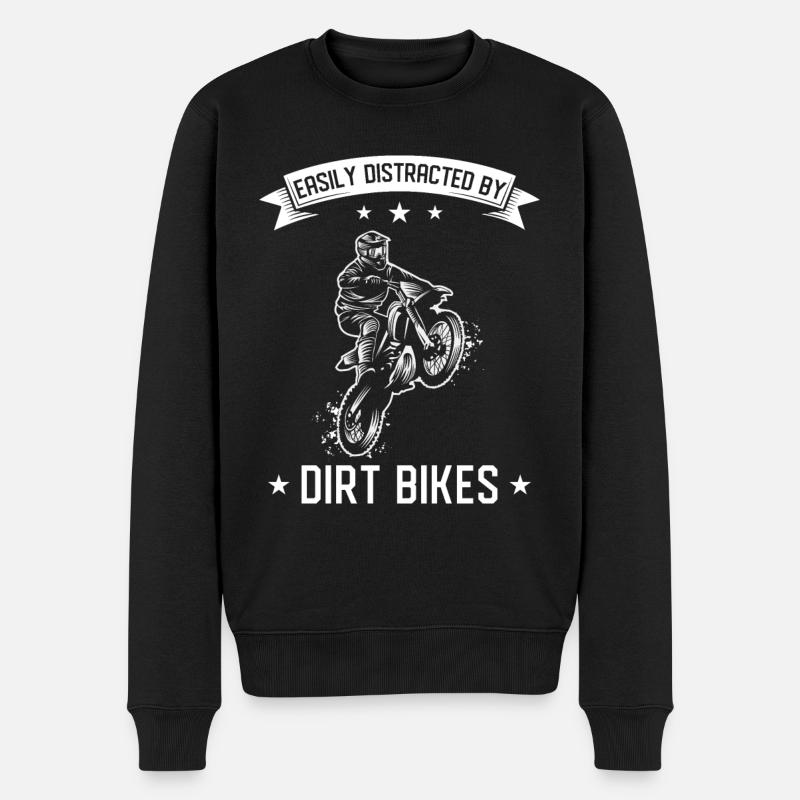 DirtBike Cadeaux - Pull Premium bio Homme - noir
