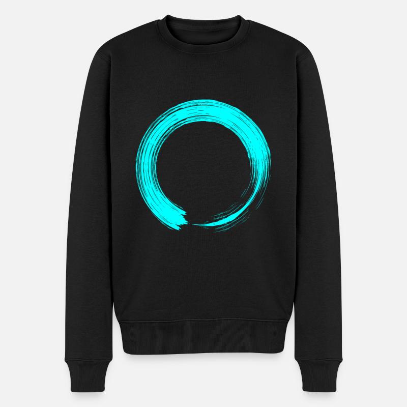 Kreis - Männer Premium Bio Pullover - Schwarz