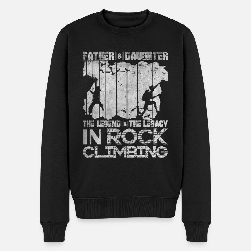 Papa Et fille Escalade - Pull Premium bio Homme - noir
