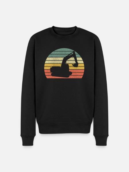 Baggerfahrer Baggern Baggerfahren Bagger - Männer Premium Bio Pullover - Schwarz