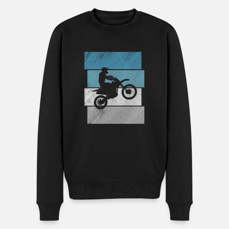 Motocross Enduro Dirt Biker Geschenke - Männer Premium Bio Pullover - Schwarz