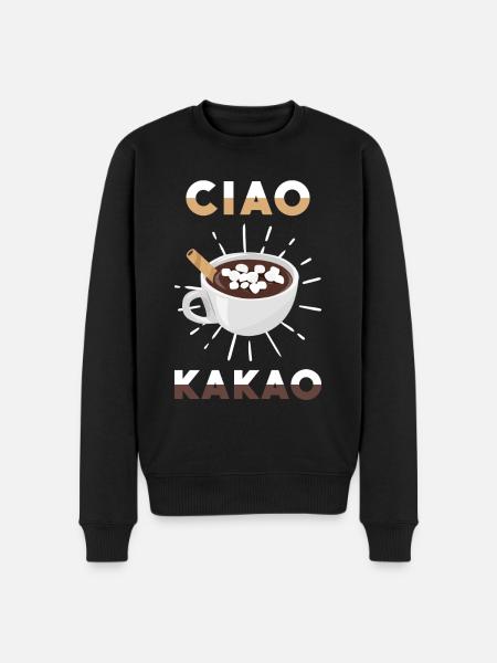 Ciao Cocoa - Men's Premium Organic Jumper - black