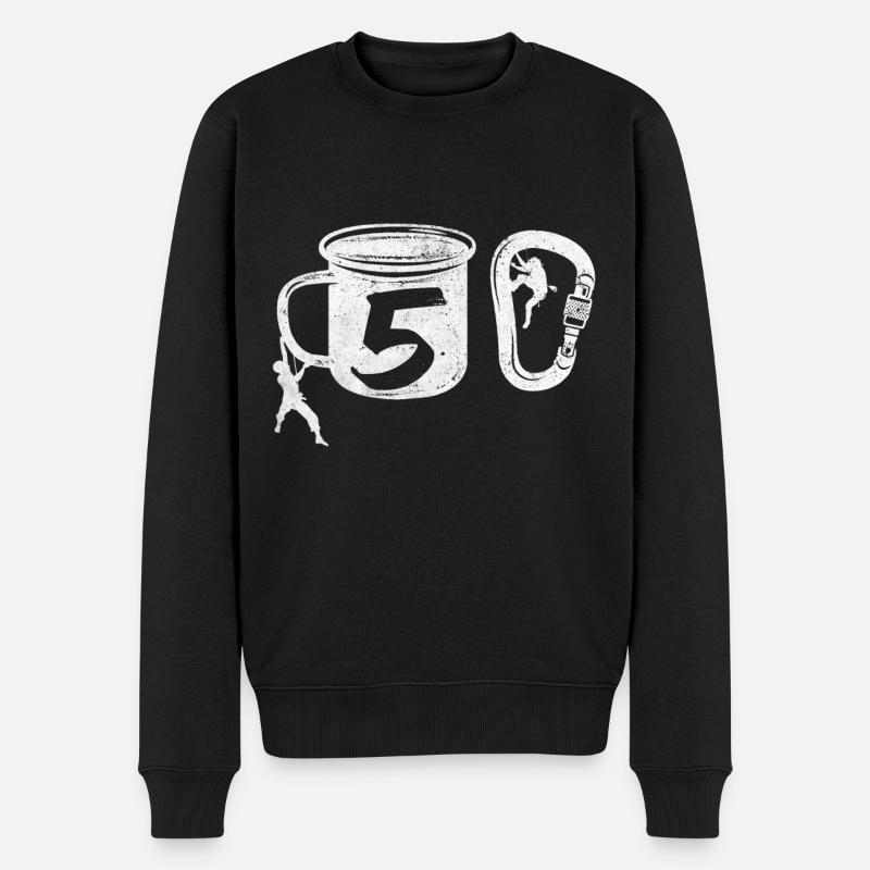 Klettern 50 - Männer Premium Bio Pullover - Schwarz