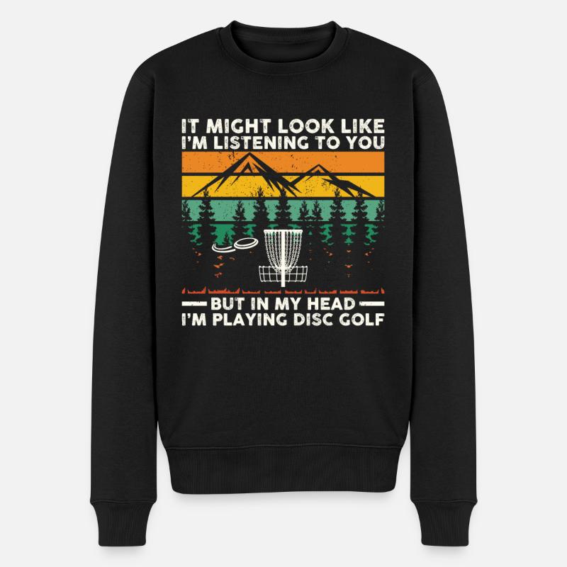 Discgolf | Discgolfer Discgolf golf cadeau - Pull Premium bio Homme - noir