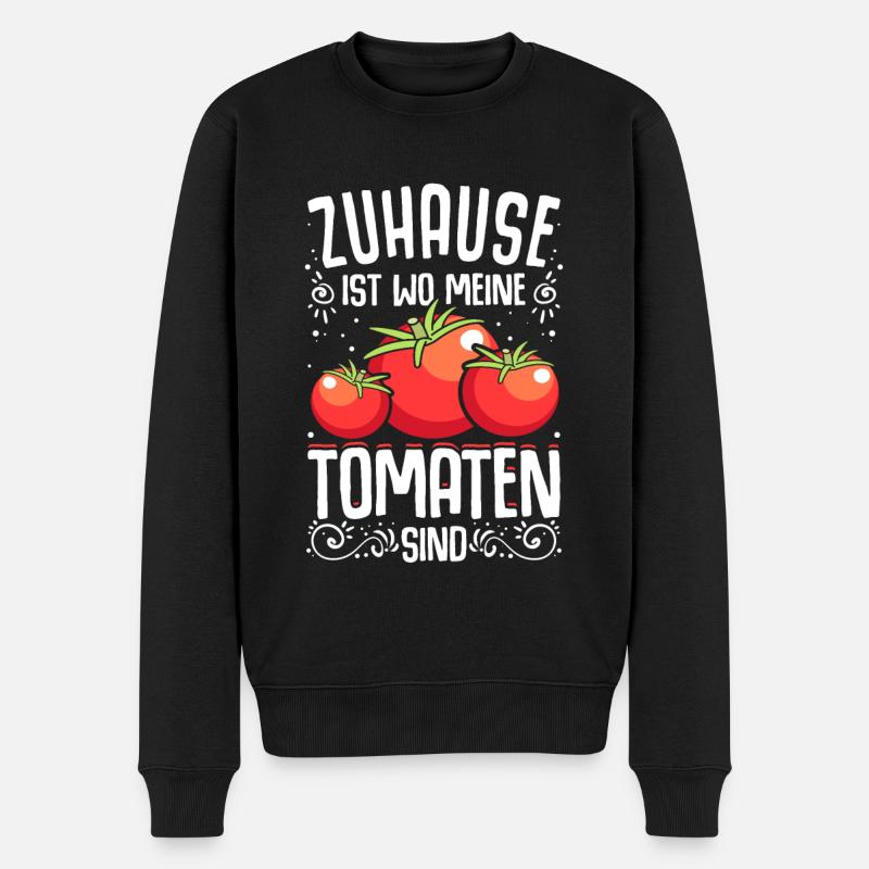 Tomaten Gärtner Hobbygärtner Geschenk Gartenarbeit - Männer Premium Bio Pullover - Schwarz