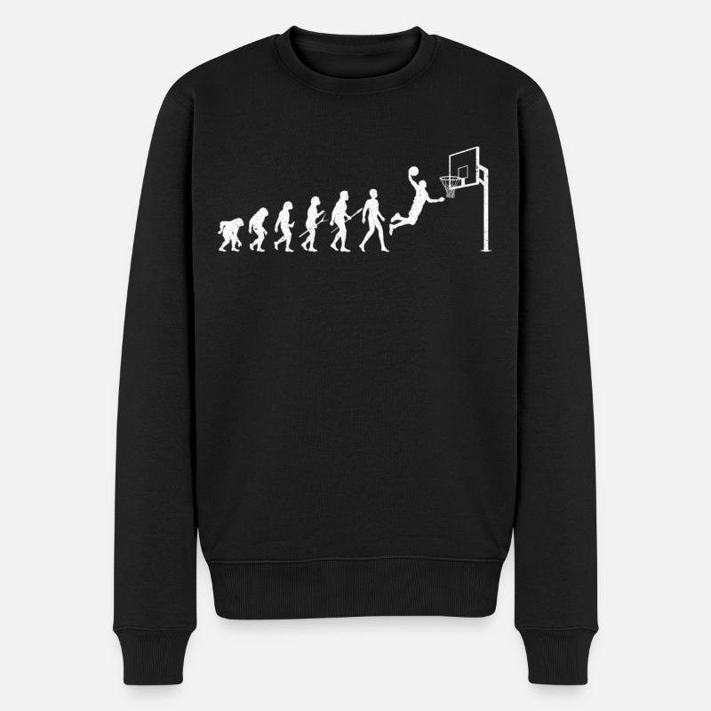 Basketball Evolution - Pull Premium bio Homme - noir