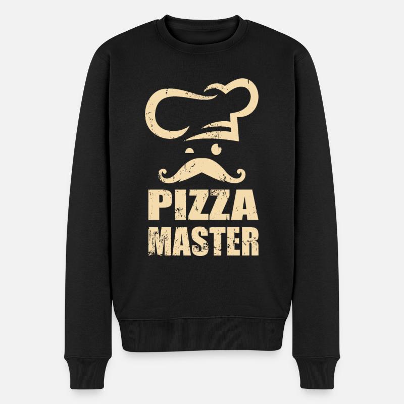 Pizza Master Chef - Pizza Amis - Pull Premium bio Homme - noir