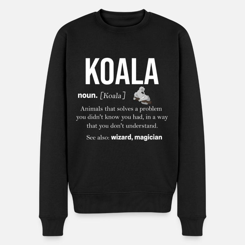 Koala - Pull Premium bio Homme - noir
