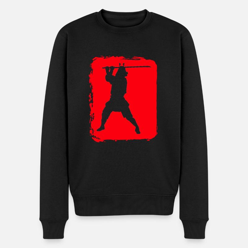 Samouraï - Pull Premium bio Homme - noir