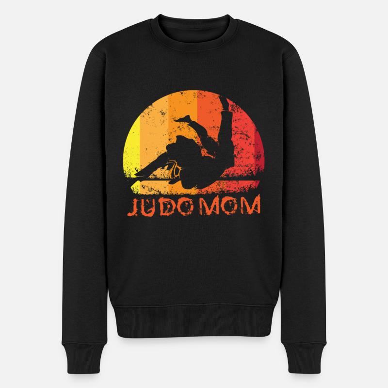 Judo Maman - Pull Premium bio Homme - noir