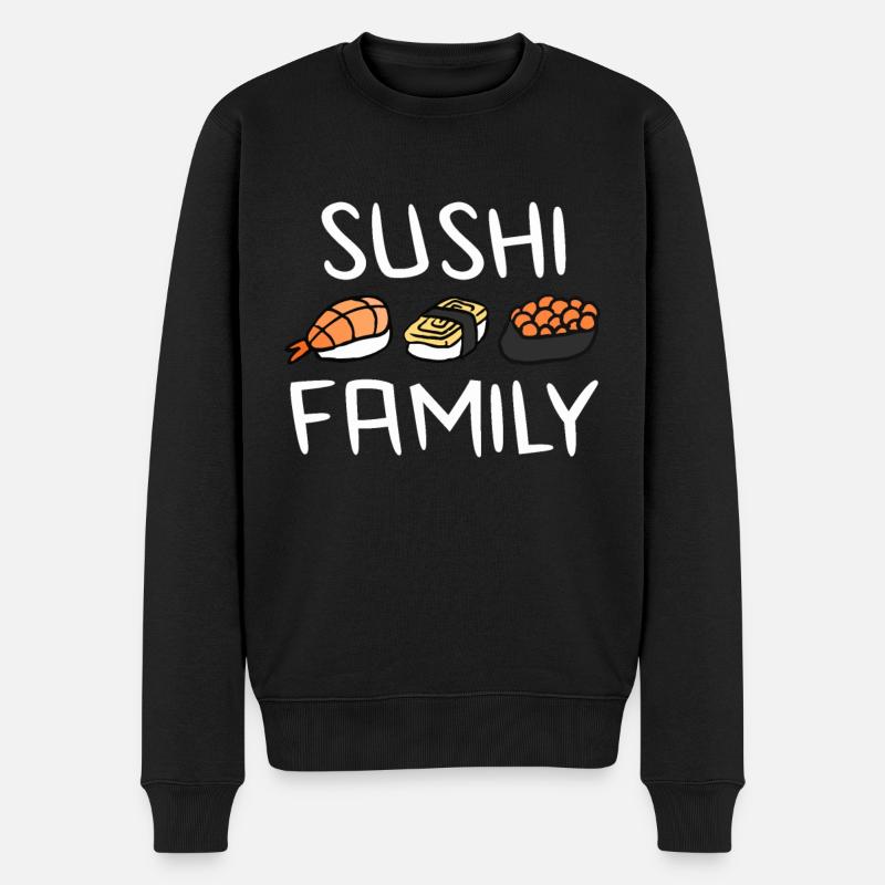 Sushi - Pull Premium bio Homme - noir