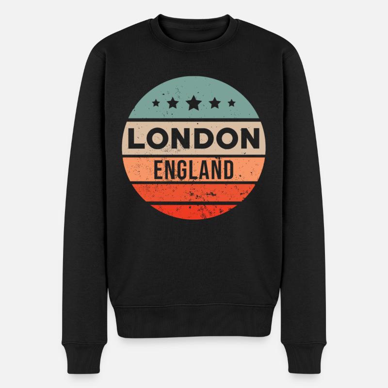 Londres - Pull Premium bio Homme - noir