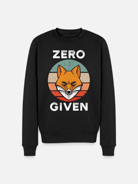 Zero Fox Given - Pull Premium bio Homme - noir