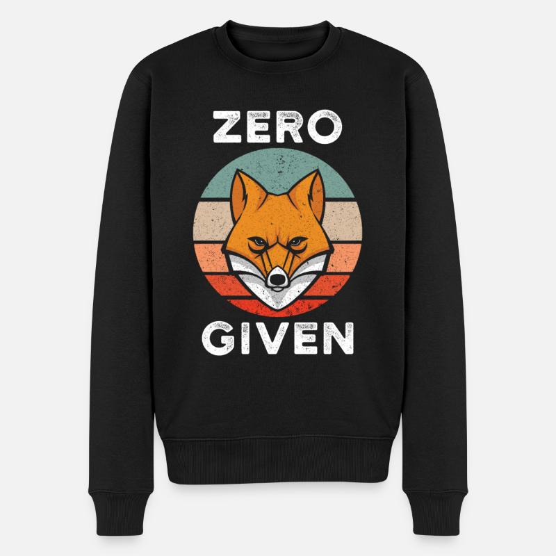 Zero Fox Given - Men's Premium Organic Jumper - black