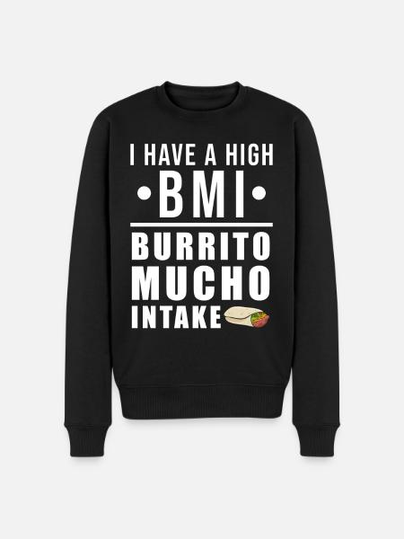 burrito - Men's Premium Organic Jumper - black