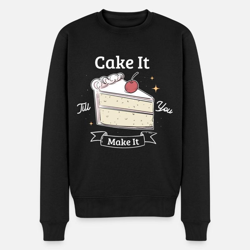 Backen Bäcker Geschenk - Männer Premium Bio Pullover - Schwarz