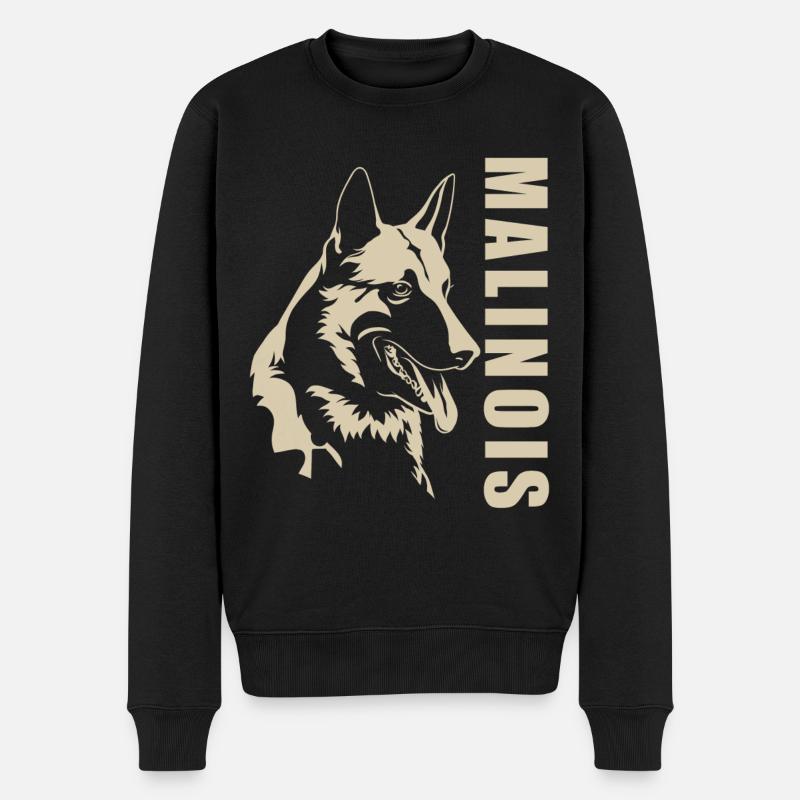 Malinois - Pull Premium bio Homme - noir