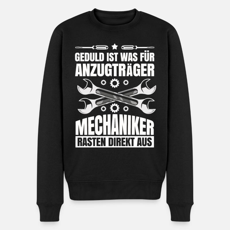 Mechaniker - Männer Premium Bio Pullover - Schwarz
