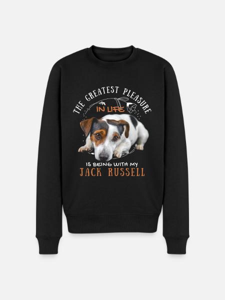 Süßer Jack-Russell-Spruch - Männer Premium Bio Pullover - Schwarz