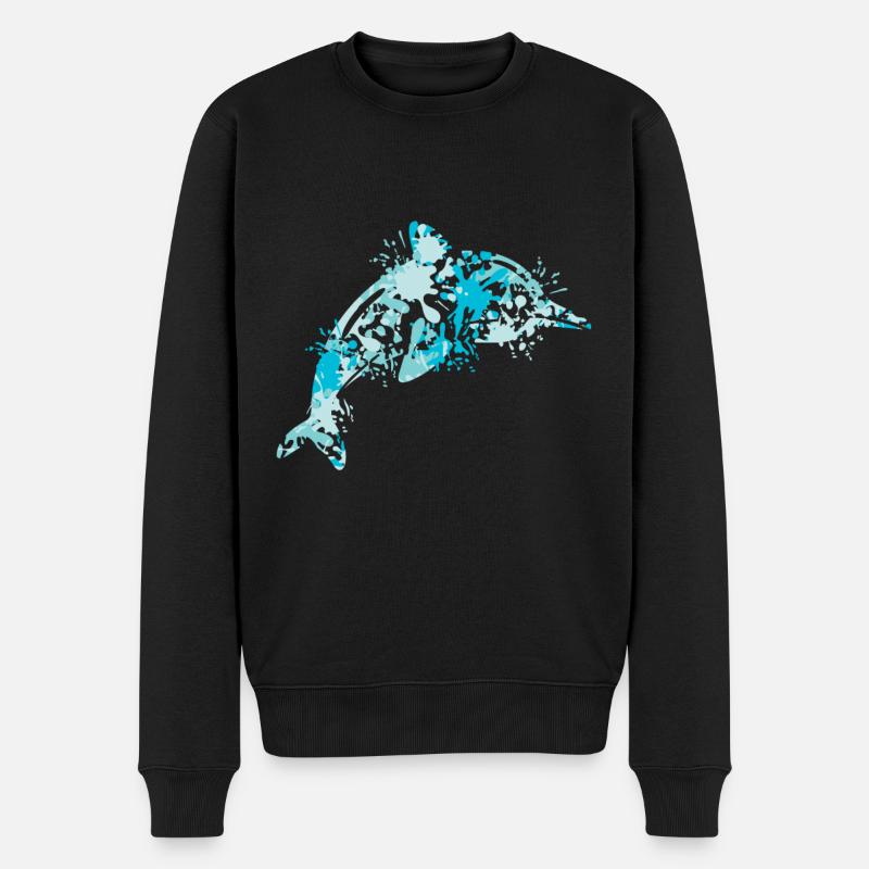 Delfin - Pull Premium bio Homme - noir