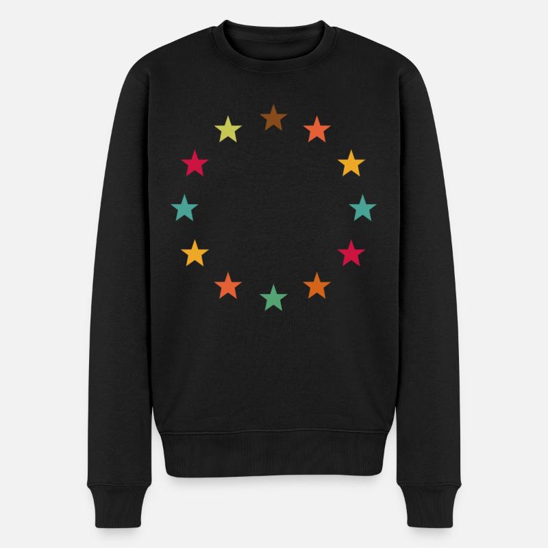 Europa Europa - Männer Premium Bio Pullover - Schwarz