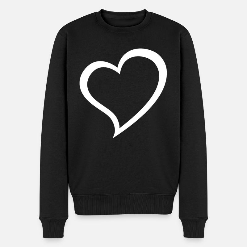 Coeur - Pull Premium bio Homme - noir