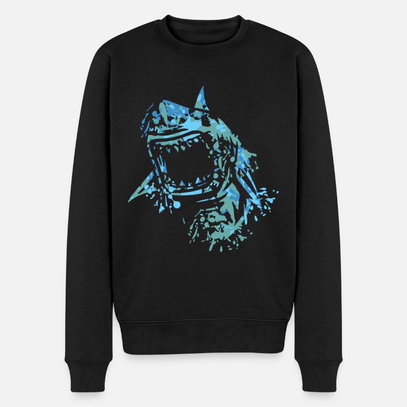 Requins - Pull Premium bio Homme - noir