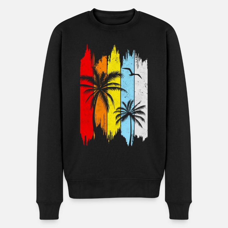 Été rétro - Pull Premium bio Homme - noir