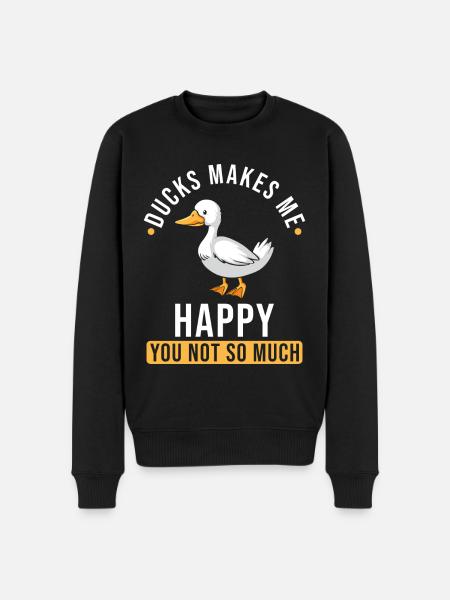 Ducks saying funny - Men's Premium Organic Jumper - black