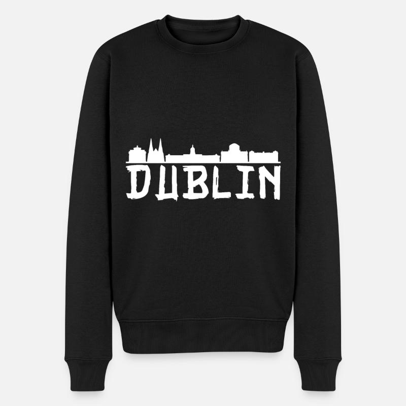 Dublin Skyline Irlande Irlande - Pull Premium bio Homme - noir