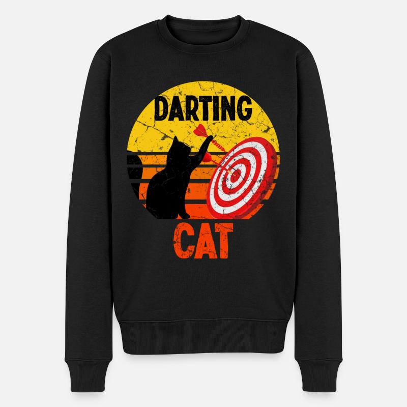 Fléchettes chat Fléchettes sport - Pull Premium bio Homme - noir